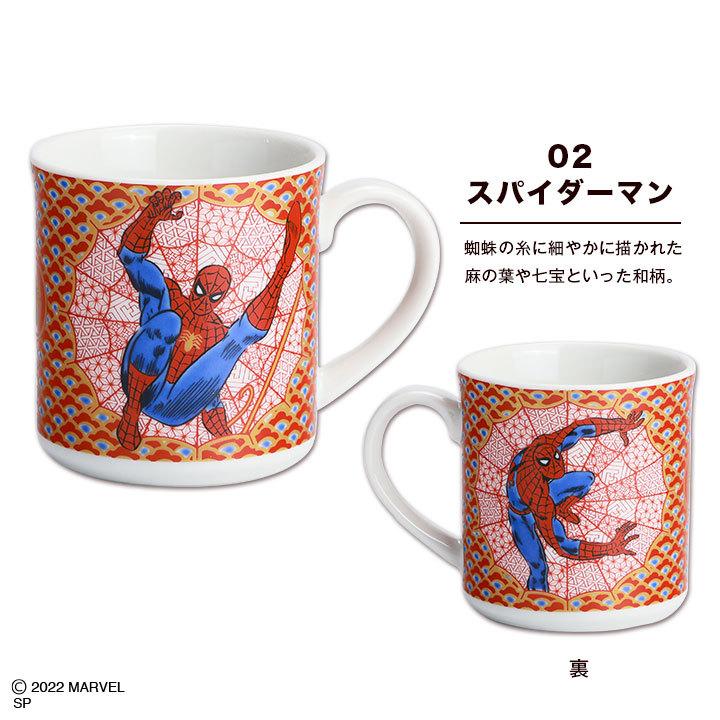 九谷焼 3柄から選べる マーベル マグカップ スパイダーマン 人気