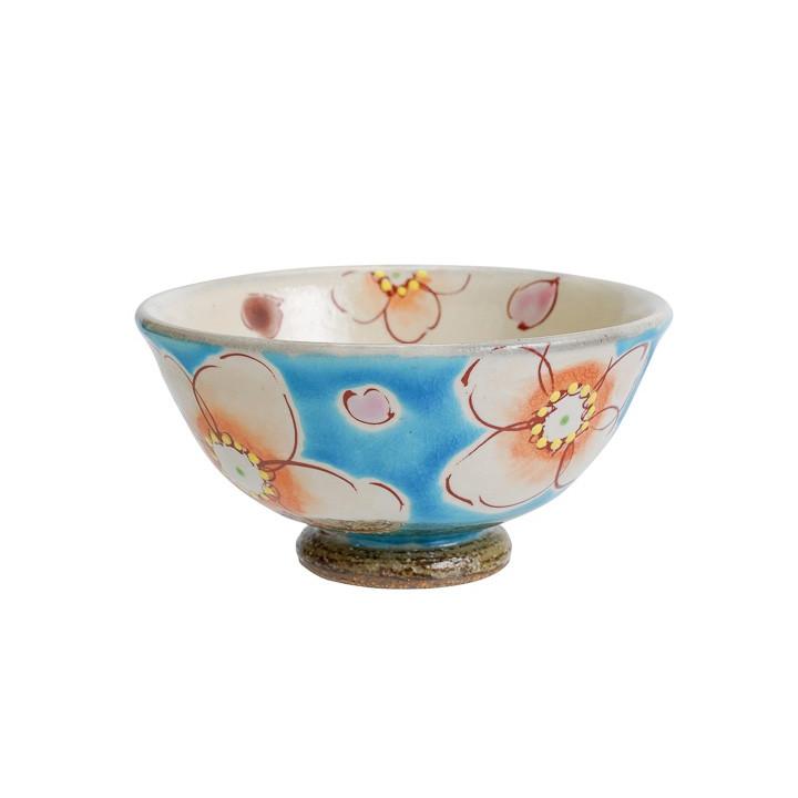 九谷焼 飯碗 トルコ花うらら / 虚空蔵窯 和食器 飯碗 茶碗 人気 ギフト