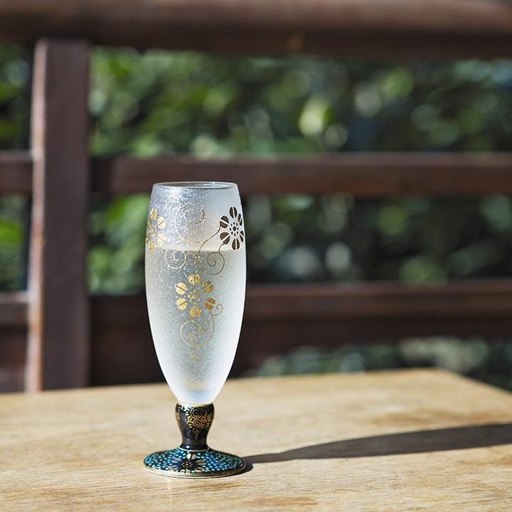 九谷焼 みぞれ九谷 青粒鉄仙・白粒鉄仙 和食器 酒器 グラス 人気