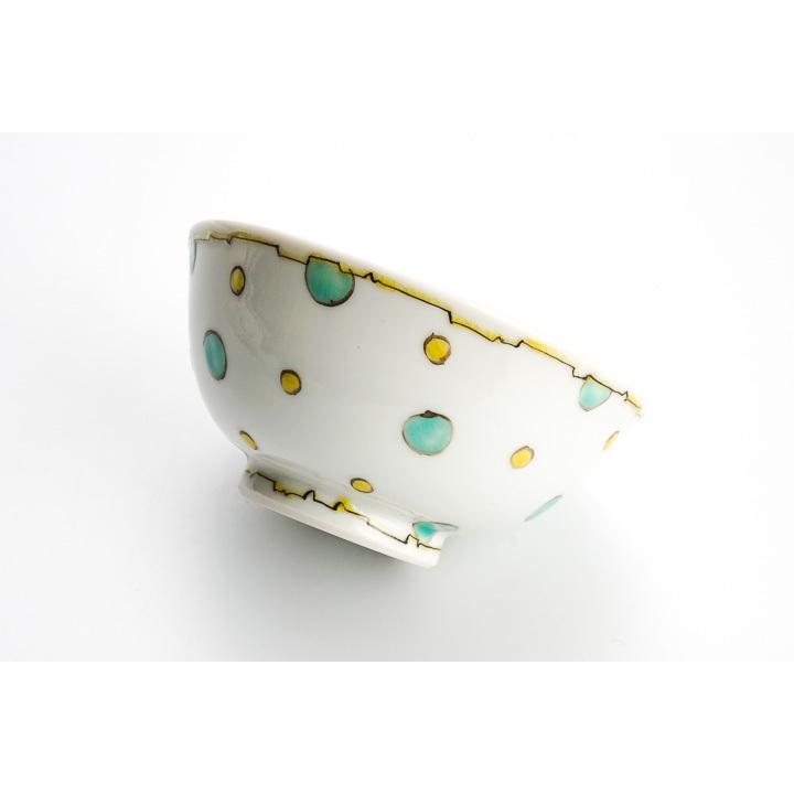 煎茶茶碗６客　魚文　水玉に藻　見込鶴亀　状態良好美品 九谷焼 プチ飯碗 水玉ねこ/岡田絹代 和食器 茶碗 人気 ギフト : 使う