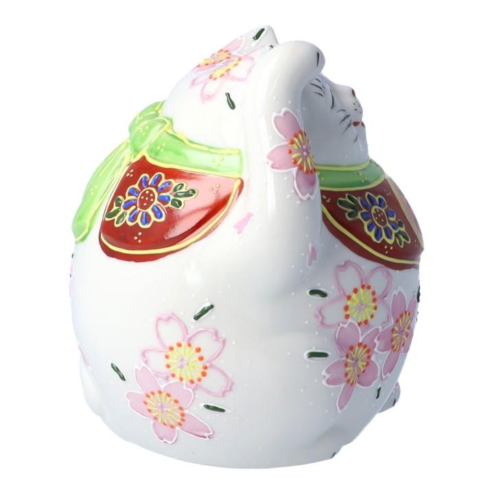 九谷焼 4号福々招き猫 桜｜ 人気 ギフト 贈り物 結婚祝い 内祝い