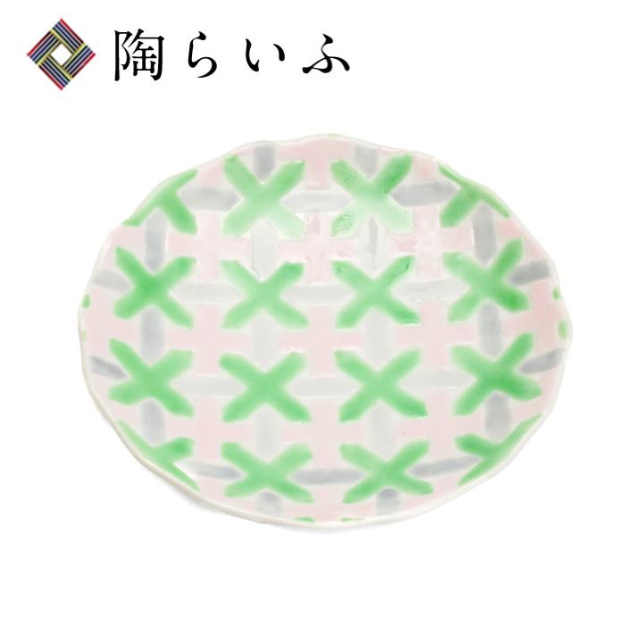 九谷焼 4号皿 花かんむり Pk Gr 織窯 和食器 皿 人気 ギフト 内祝い Or 4 使う 贈る 九谷焼専門店 陶らいふ 通販 Yahoo ショッピング