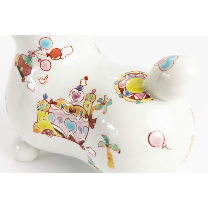 九谷焼 【九谷焼ロディ】 王様の遊行 / 銀舟窯 | 木箱入り 置物 縁起物