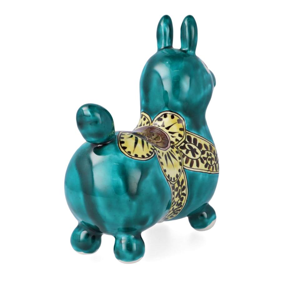 九谷焼RODY（ロディ）花柄 インテリア 九谷焼 【九谷焼ロディ】 瑞典風花（緑） / 道場八重 ｜ 木箱入り 置物