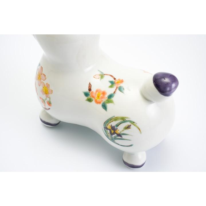 専用　九谷焼 RODY 色絵丸紋草花 前田敦子作 縁起物 陶器 開店 お祝い 九谷焼 【九谷焼ロディ】 色絵丸紋草花 / 前田敦子 | 木箱入り