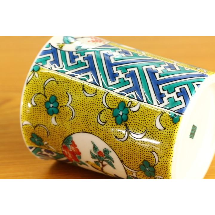 九谷焼 マグカップ 吉田屋風丸紋間取 / 青郊窯 和食器 マグカップ 人気