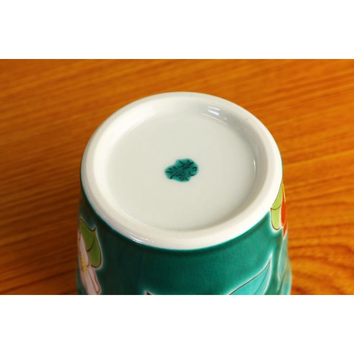 九谷焼 フリーカップ 四季の花 椿 / 青郊窯 和食器 カップ そばちょこ