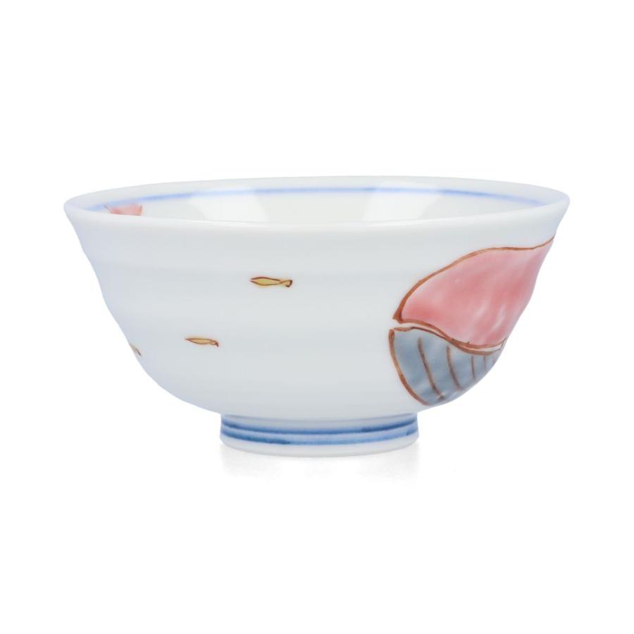 九谷焼 小飯碗 プチ飯碗 くじら ピンク / 川合孝知 和食器 ミニ碗