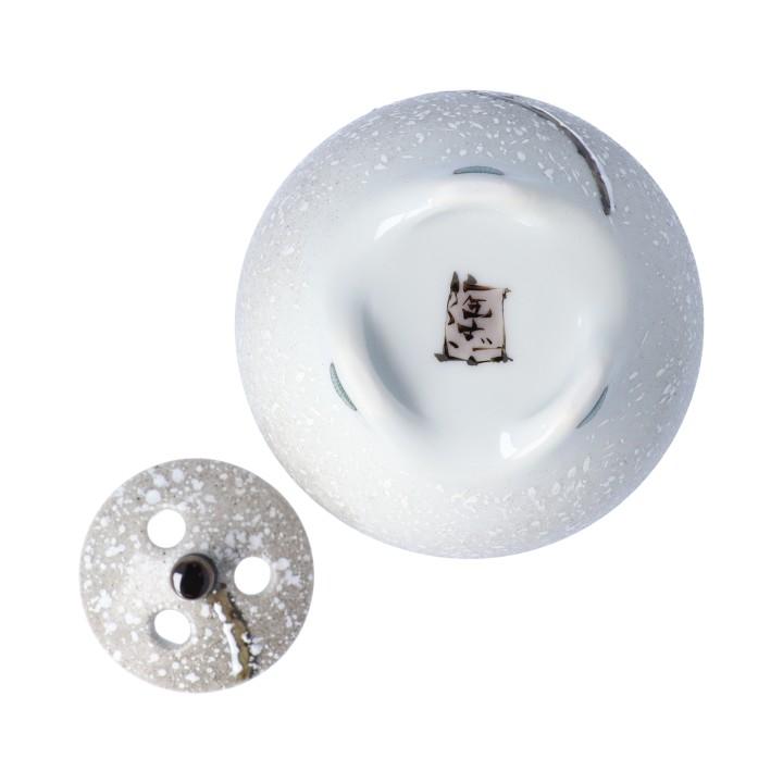 九谷焼 ミニ香炉 雪雀図 / 中村陶志人｜ 香炉 仏具 人気 ギフト 贈り物