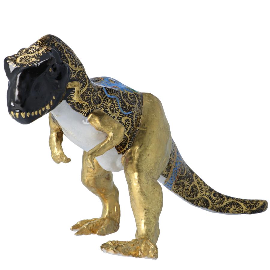 九谷焼 九谷サウルス 龍 / 高聡文 | 桐箱入り 恐竜 置物 オブジェ