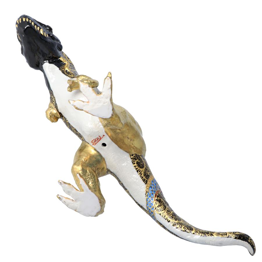 九谷焼 九谷サウルス 龍 / 高聡文 ｜ 桐箱入り 恐竜 置物 オブジェ