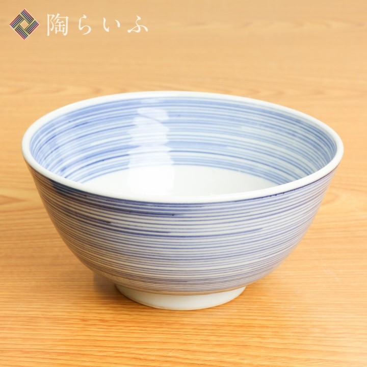 九谷焼 丼 輪線文 染付 / 海野裕 和食器 丼 丼ぶり 人気 ギフト 化粧