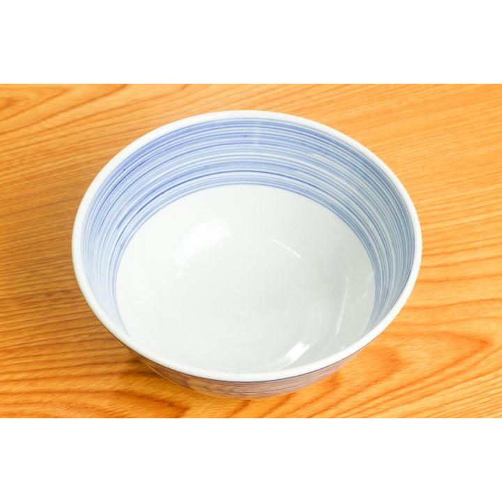 九谷焼 丼 輪線文 染付 / 海野裕 和食器 丼 丼ぶり 人気 ギフト 化粧