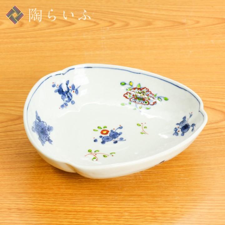 九谷焼 三角小鉢 大 色絵 / 海野裕 和食器 鉢 取鉢 人気 お祝い : 使う