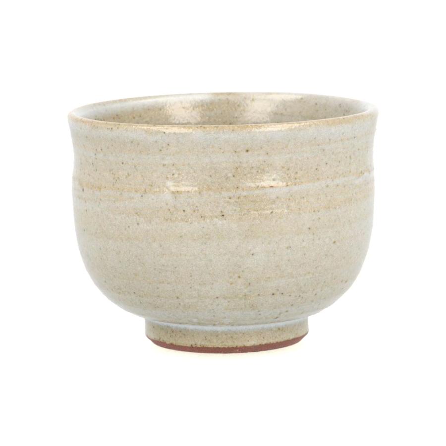 九谷焼 ぐい呑 藁灰釉 （雀二羽系） 陶志窯（中村陶志人監修） 酒器 盃