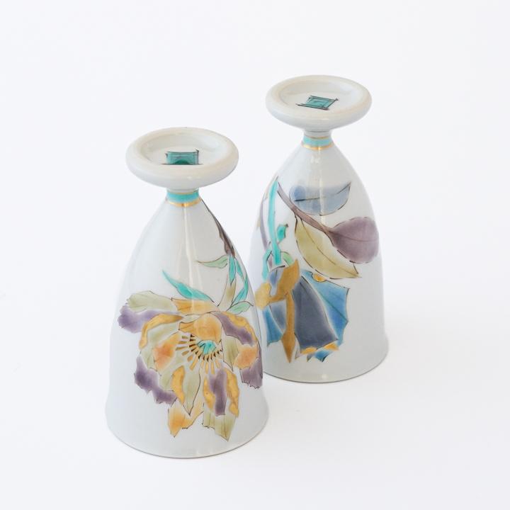 九谷焼 ペア 馬上杯 色絵彩花 / 山岸大成 ｜ 酒器 人気 ギフト 贈り物