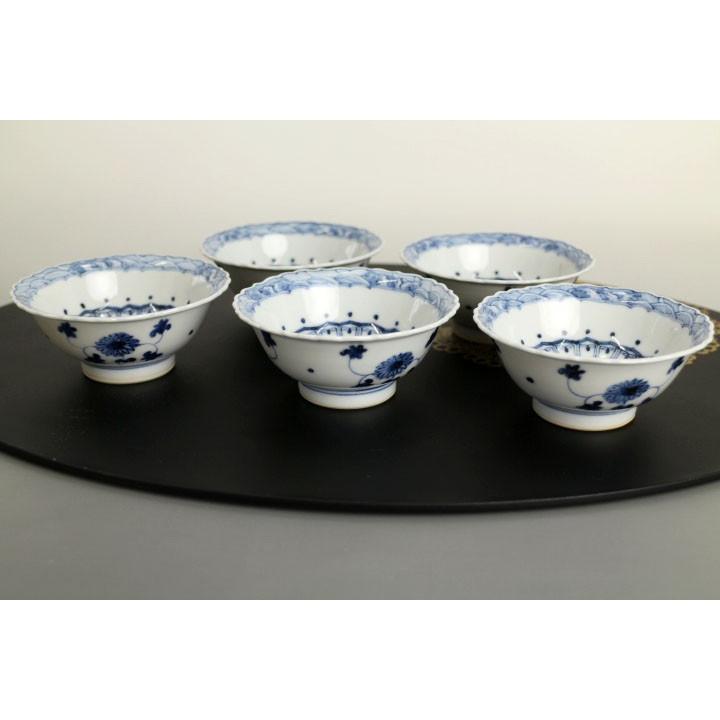 九谷焼 小付揃 ざくろ紋 / 山本長左（宮内庁御用窯） 和食器 鉢 小付