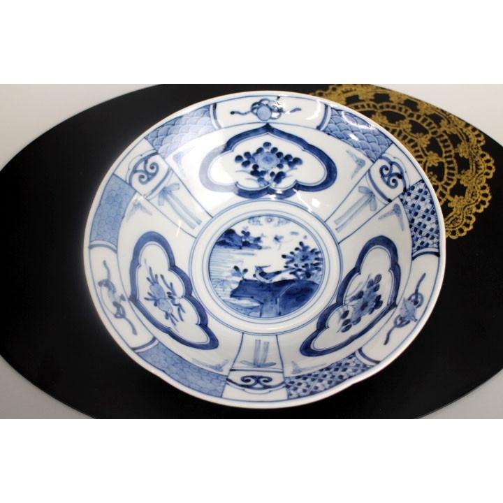 九谷焼 菓子鉢 芙蓉手宝寿紋/山本長左(宮内庁御用窯) 送料無料 九谷焼 菓子鉢 芙蓉手宝寿紋/山本長左(宮内庁御用窯) 送料無料