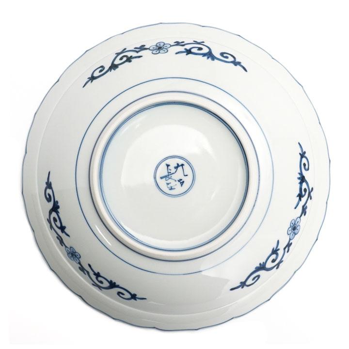九谷焼 8.5号盛鉢 色絵祥瑞手花鳥 / 山本長左 【宮内庁御用窯】 26cm