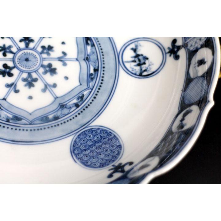 九谷焼 7号盛鉢 花紋祥瑞手/山本長左（宮内庁御用窯） 送料無料 和食器  