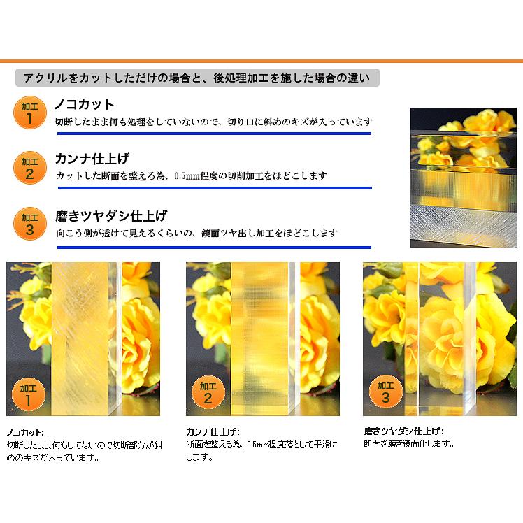 アクリル板 押出し 透明 板厚8mm 450mm×300mm アクリルパネル クリア