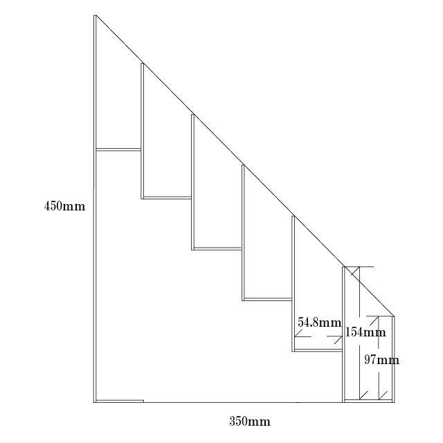 アクリルひな壇什器 W600mm×H100mm/450mm×D350mm　6段　雛壇 雛段 ひな段 ディスプレイ 大型 展示 陳列棚 アクリルケース コレクションラック_1