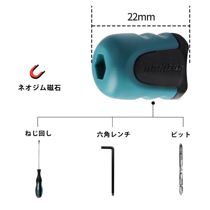 マキタ（Makita） ネジマグキャッチャー ショート 3個入れ 2P(六角・丸