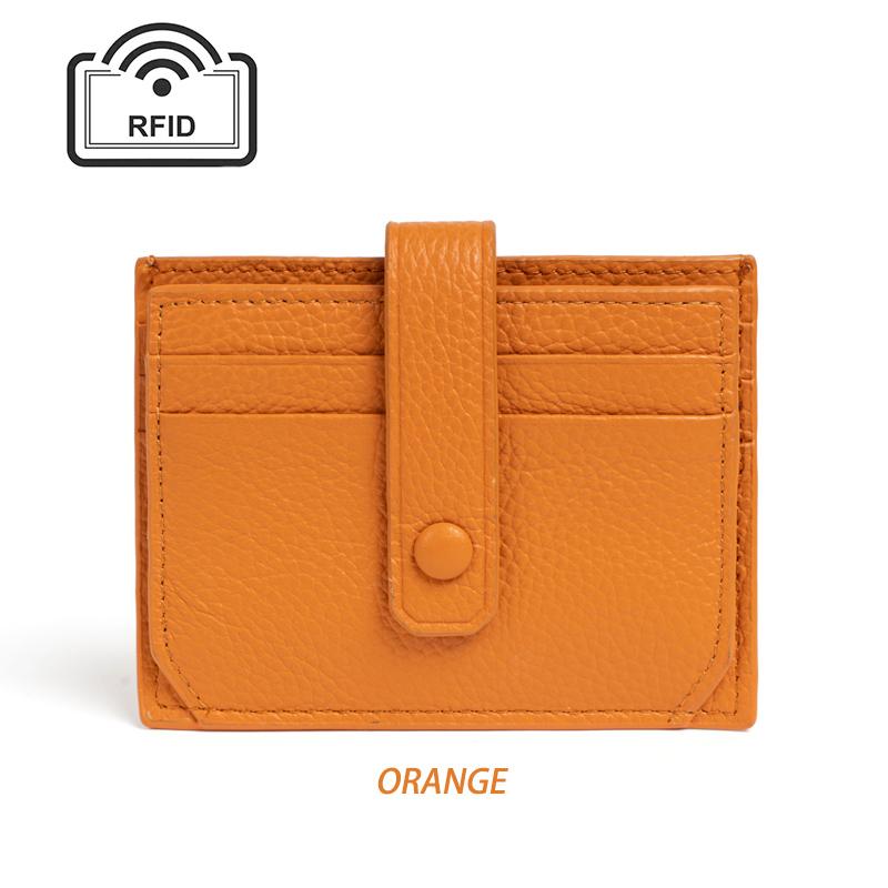 コンパクトウォレット　フラグメントケース　茶芯　レザー 本ヌメ革 牛革 ミニ財布 】 フラグメントケース （ 小銭入れつき