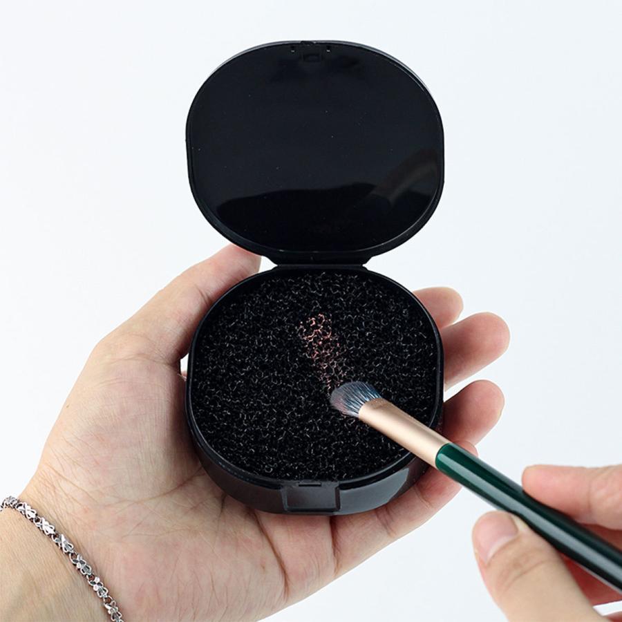 24時間発送 送料無料 2個セット メイクブラシクリーナー スポンジクリーナー ブラシ洗浄 ドライタイプ メイクブラシ クリーナー ドライ