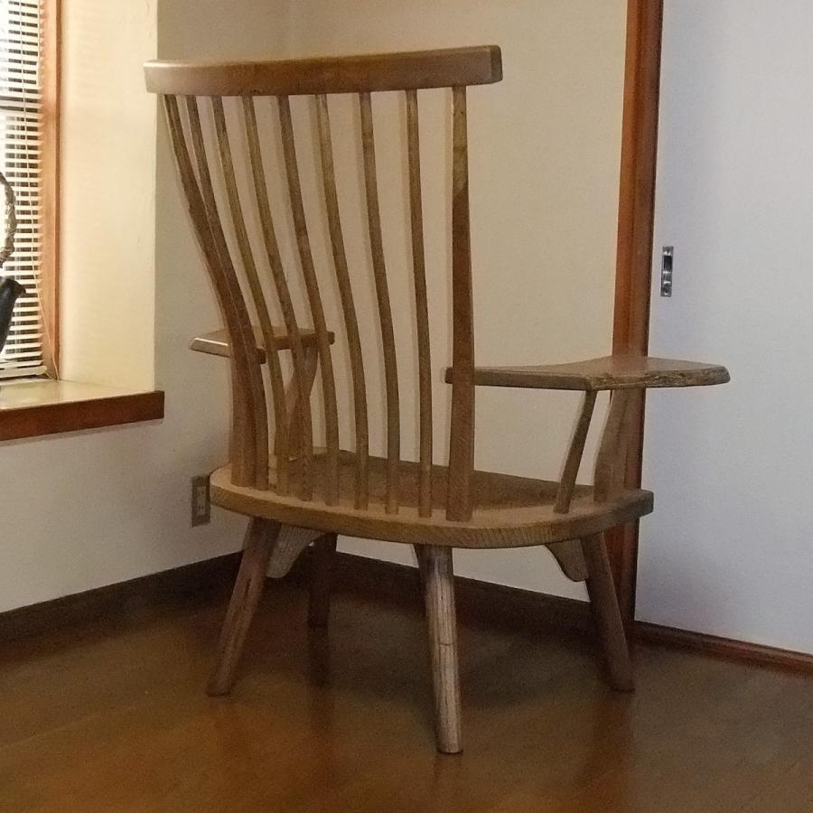 パーソナルチェア 木製 肘掛付椅子 椅子 無垢 栗材 手作り家具 0009 陶の木工房ヤフー店 通販 Yahoo ショッピング