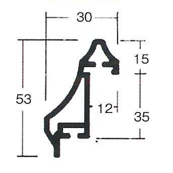 油絵用 アルミ額縁 仮縁 6556（菊型） P25号 ステン ( シルバー系 )_1