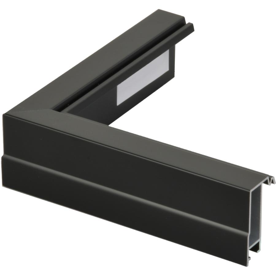 額縁　油絵/油彩額縁 アルミフレーム 仮縁 6562（プット２６角） M50号 ブラック