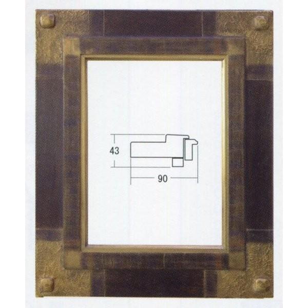 額縁 油絵/油彩額縁 木製フレーム 手作り ハンドメイド アクリル付
