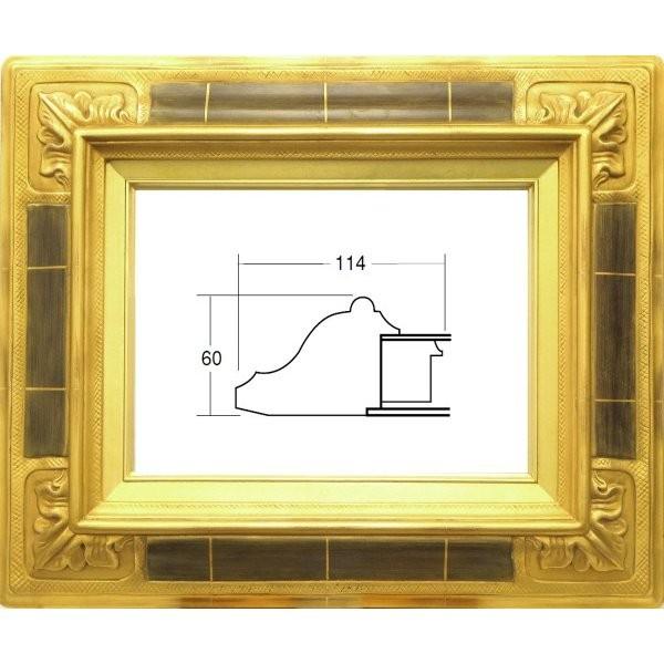 引き取り歓迎 F15号 油彩額縁 ゴールドフレーム 金色 飾金 ガラス