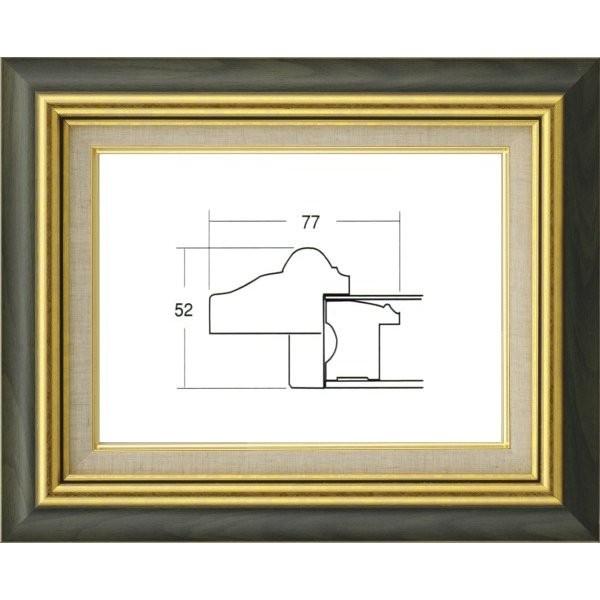 油絵用 額縁 UVカットアクリル付 8116 F10号 グリーン 緑
