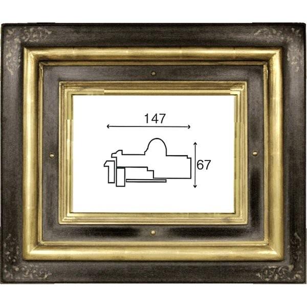 額縁 ハンドメイド額 手作り 油絵額縁 油彩額 木製フレーム 6311 サイズf50号