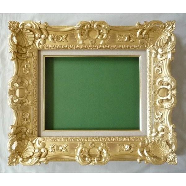 額縁 油絵⁄油彩額縁 成型フレーム 8904 P6号 ゴールド 金 額縁 油絵