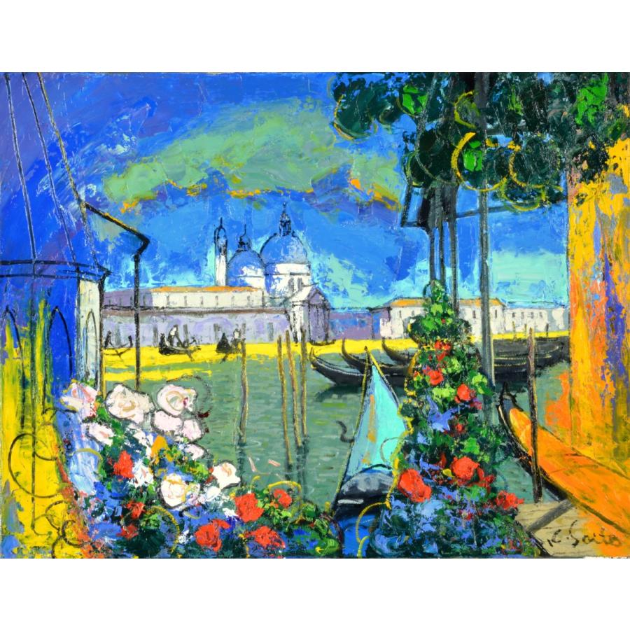 油彩画/F5 楽天市場】F10 ◎ 油彩画 「花のアーチ、フヴァル島（ギリシャ