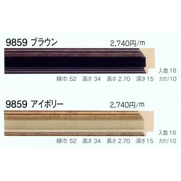 写真立て原料品 原材料 モールディング 木製 9859 １４本１カートン/１色 赤銅色 象牙色 額縁-楽器、手芸、コレクション