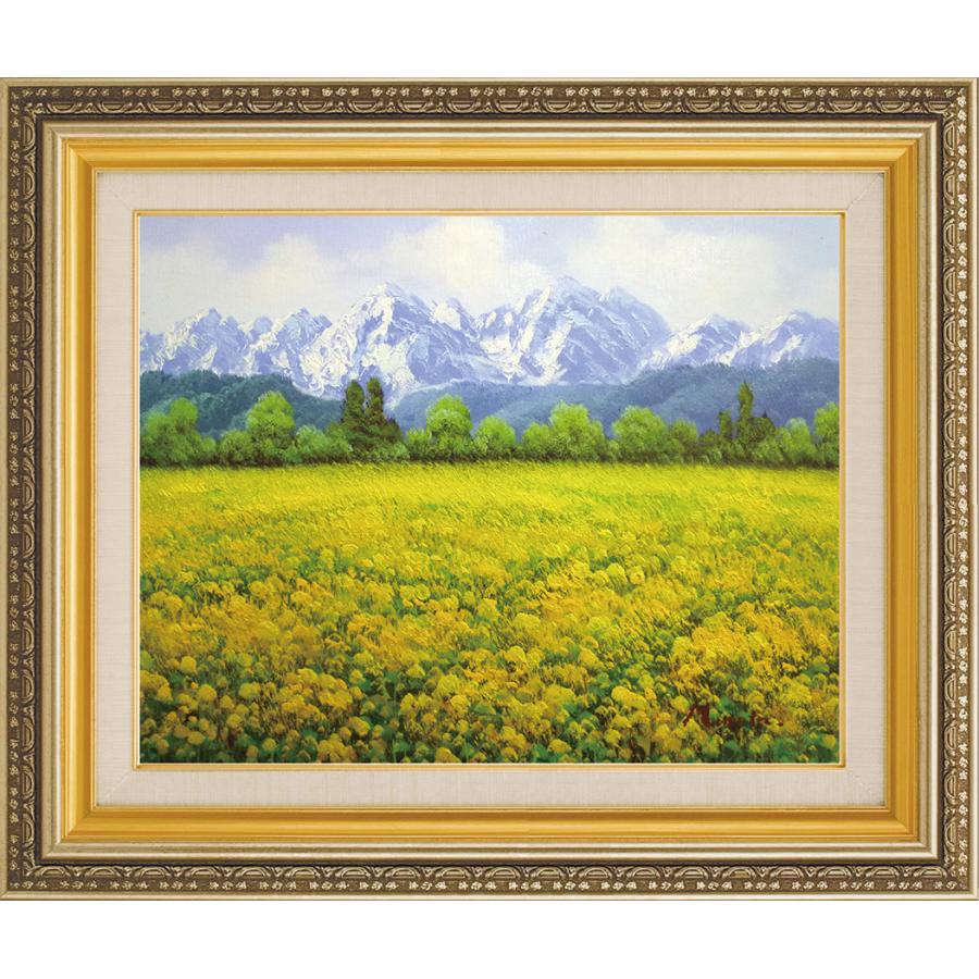 Ｆ25号キャンバス画　展覧会額縁　肉筆　油彩　絵画　夢　希望　インテリアア-ト 油彩画 洋画 肉筆絵画 セレクトアート (額縁 フレーム付き) サイズF10