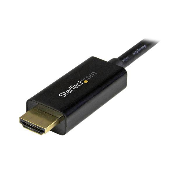（まとめ）StarTech MiniDisplayPort - HDMI変換ケーブル 2m MDP2HDMM2MB 1本〔×2セット〕_3