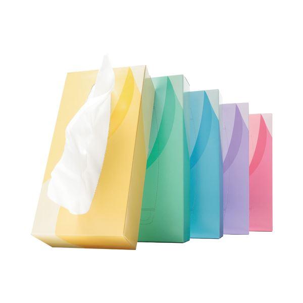 TANOSEE ティッシュペーパー 5colors 200組/箱 1セット（300箱：5箱×60パック）