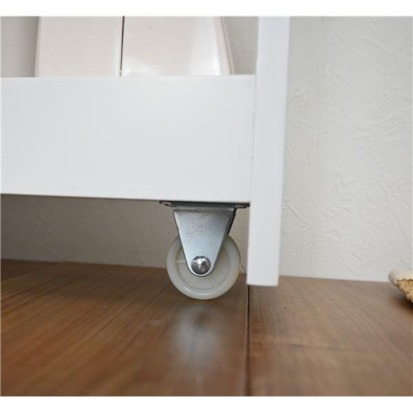 トイレラック トイレ収納 約幅14cm スリム ホワイト トイレットペーパー収納 すき間収納 コンパクト 御手洗い お手洗いの画像