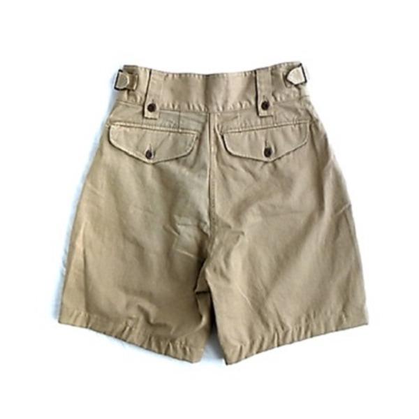 オーストリア軍 1960's グルカ 半パンツ レプリカ 1 Sサイズ相当 カーキ 綿100％ ミリタリーパンツ ミリタリーウェア ショーツ_1