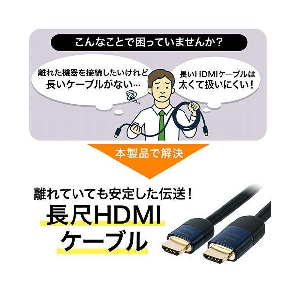サンワダイレクト HDMIケーブル15m(イコライザ内蔵・4K/30Hz対応・HDMI正規認証品) 500-HDMI013-15 1本_5