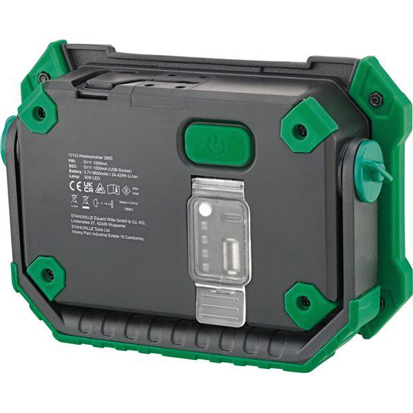STAHLWILLE スタビレー LEDミニ投光器ライト 最大2800ルーメン 180°調整可能 13133 工具 ツール DIY 作業工具_2