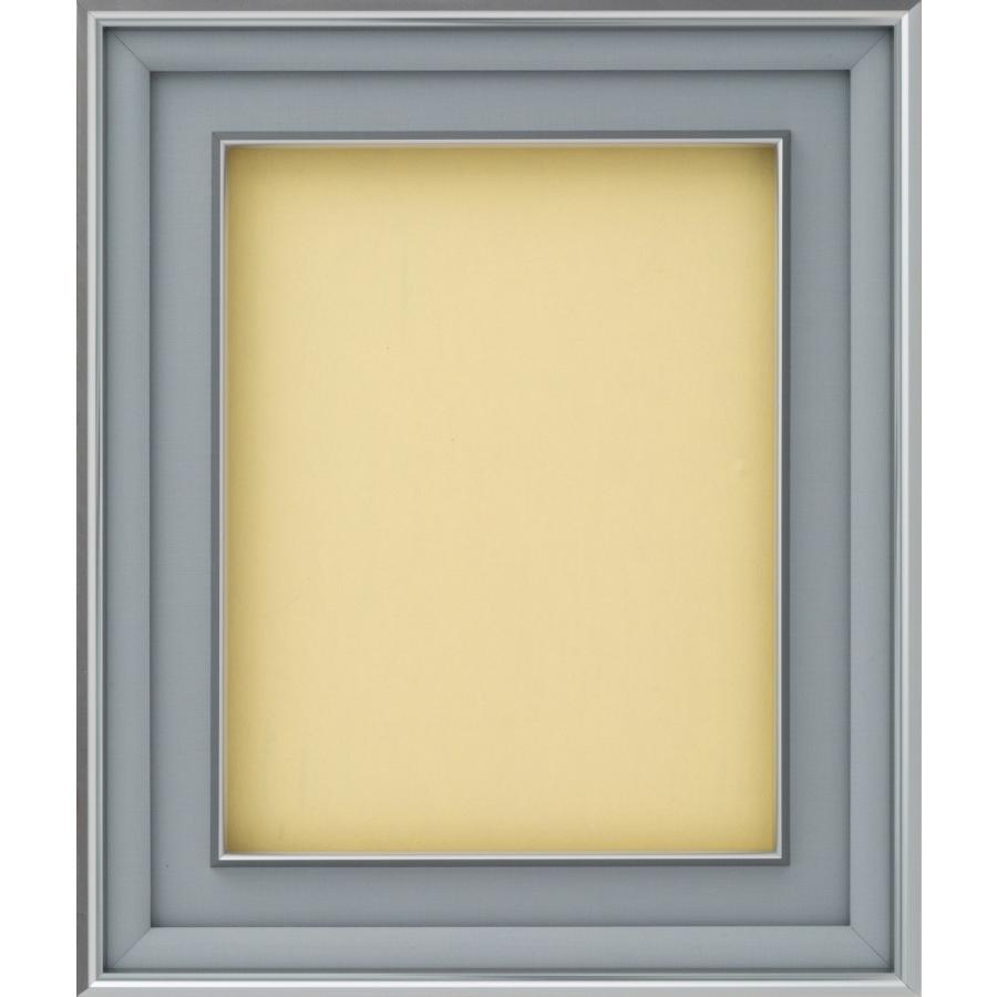 油絵/油彩額縁 アルミフレーム 8182 Cマット シルバー サイズF12号