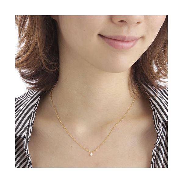 0.1ct K18台ダイヤモンドペンダント/ネックレス_1