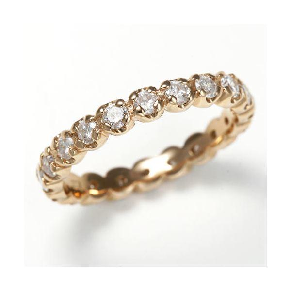 K18PG ダイヤリング 指輪 1.0ct フルエタニティリング 11号 : 東欧商事 