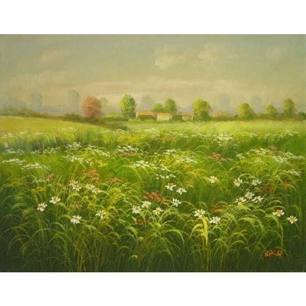 ヨーロッパ絵画 肉筆油絵 (額縁付きで納品対応可) サイズF6号 バスコ作